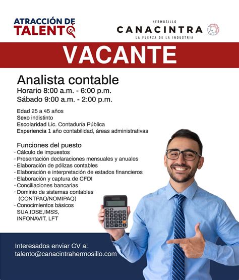 CanacintraHermosillo on Twitter SE SOLICITA AUXILIAR DE PRODUCCIÓN