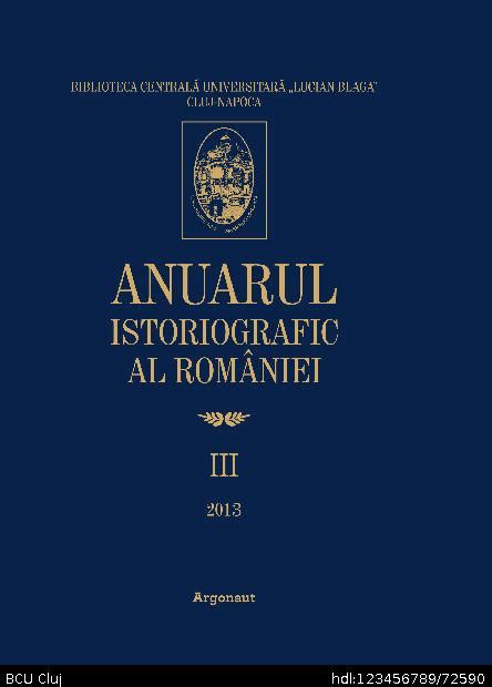 Biblioteca Digitala Bcu Cluj Anuarul Istoriografic Al Rom Niei