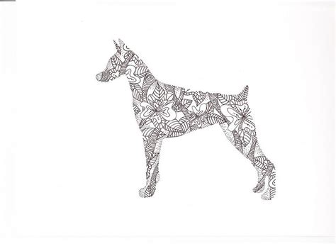 List Of Doberman Coloring Pages