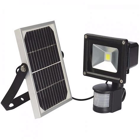 W W W W Solar Rechargeable Led Flood Light With Pir Sensor