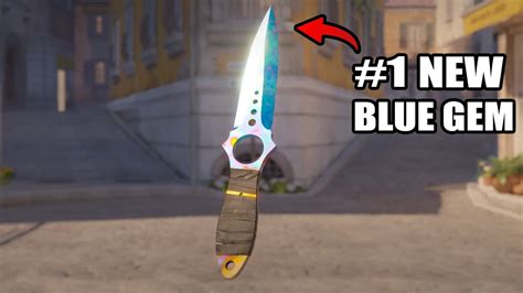 New Skeleton Blue Gem Knife In Cs Worth Around Youtube