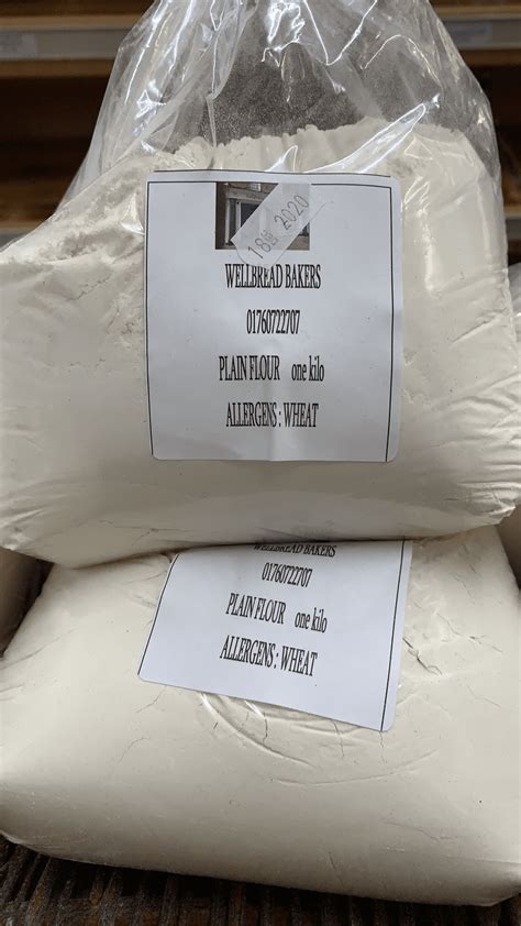 Plain Flour - 1KG - Wellbread Bakers | Swaffham, Norfolk | Catering ...