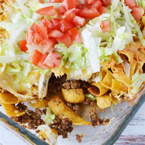 Easy Walking Taco Casserole Bubbapie