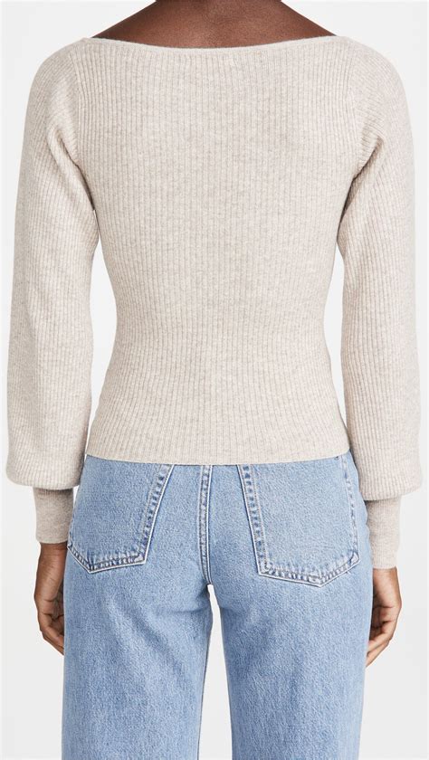 Oatmeal Hart Cashmere Sweater Editorialist