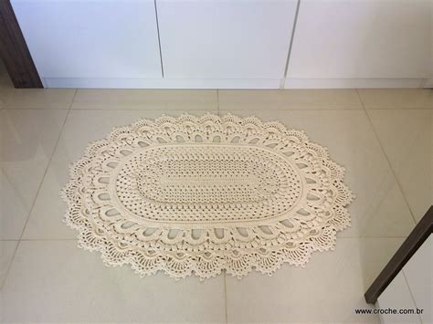 Tapete Oval Modelo Russo Croche Br