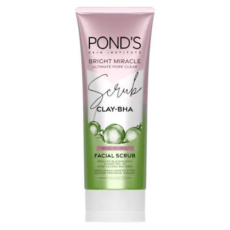 Jual Pond S Bright Miracle Ultimate Pore Clear Facial Scrub 100gr Shopee Indonesia