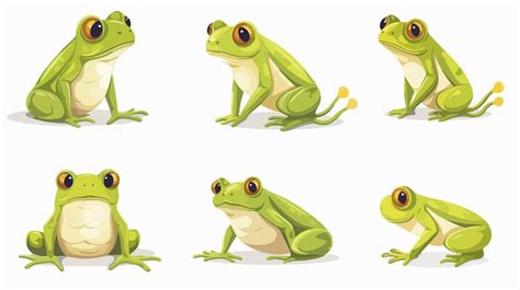 Cute Cartoon Frog Life Cycle Vector Illustration | Premium AI-generated ...