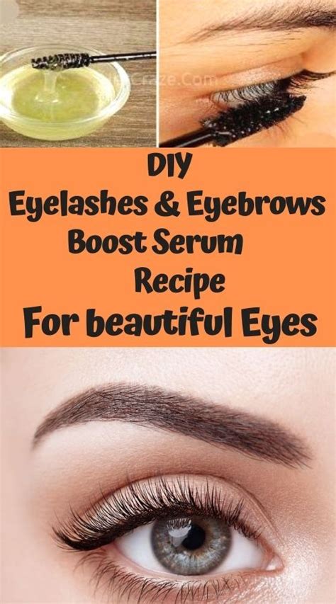 Diy Eyelashes Eyebrows Boost Serum Recipe For Beautiful Eyes