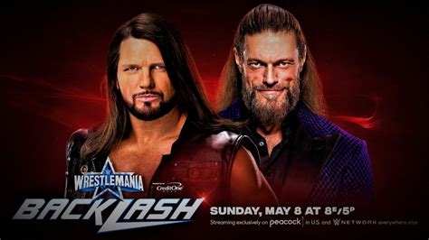 Wwe K Wrestlemania Backlash Simulation Aj Styles Vs Edge Part Ii