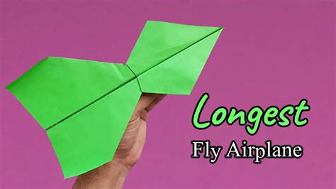 How To Make A Paper Airplane For Longest Flight Best Paper Airplane