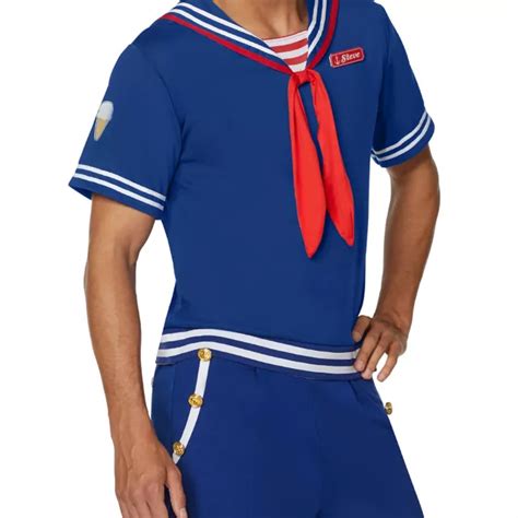 Adult Steve Scoops Ahoy Costume Stranger Things