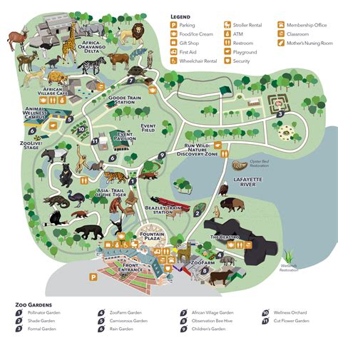 Zoo Map - Virginia Zoo