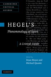 Georg Wilhelm Friedrich Hegel Phenomenology Spirit Philosophy Texts