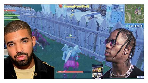 Drake Travis Scott Play Fortnite With Ninja World Record 600k Live