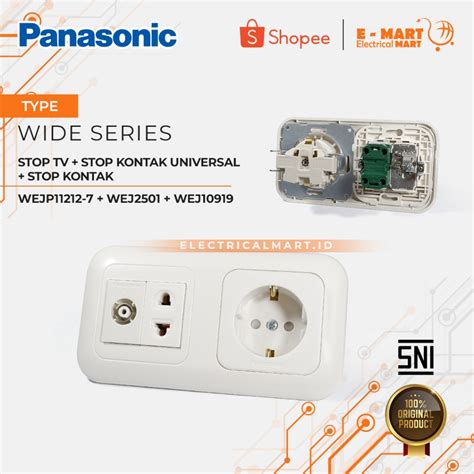 Jual Panasonic Kombinasi Stop Kontak Cp Dengan Stop Kontak Universal