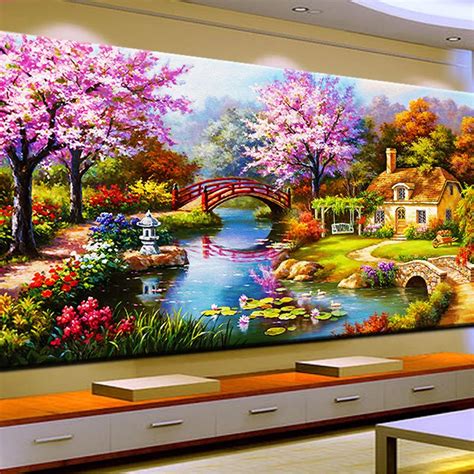 Dream Home 5D Diy Diamond Painting Full Round Embroidery Diamont