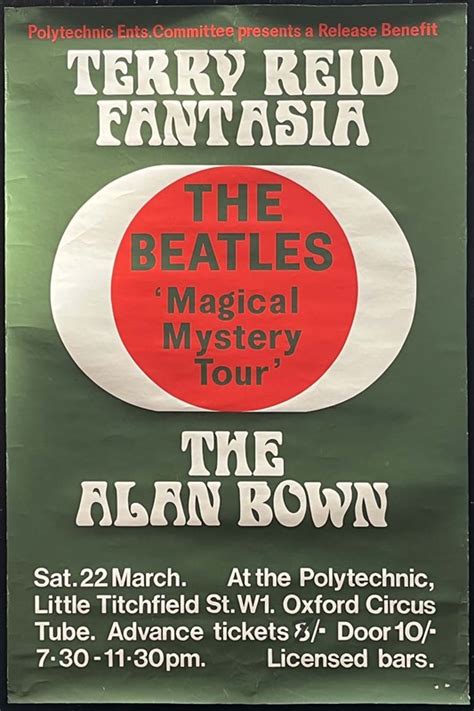 Terry Reid Terry Reid Beatles Alan Bown Poly Gig Poster 69 1969 Poster