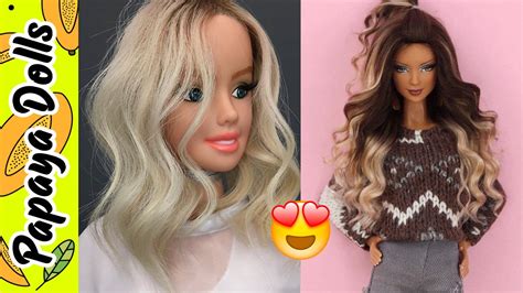 Barbie Doll Hair 👸 How To Make Barbie Hairstyles 💇 Diy Doll Hairstyles Youtube