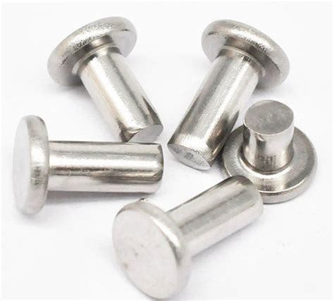 Stainless Steel Flat Head Solid Rivets ASME ANSI B18 1 1 ANSI B18 1 1