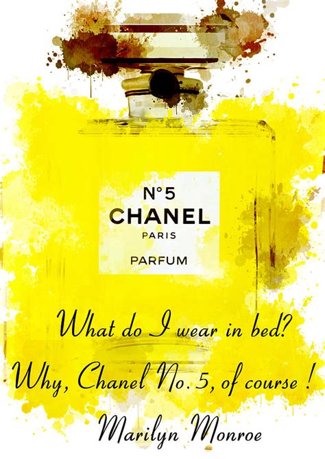 Marilyn Monroe Quotes 5 About Chanel No 5 Painting By Diana Van