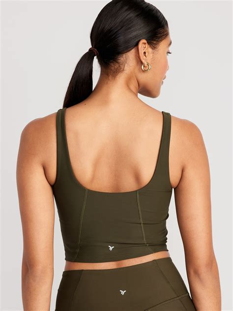 Light Support PowerSoft Longline Sports Bra For Women Old Navy