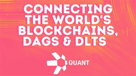 Just Listed On Coinbase Pro Quant QNT Connecting Blockchains