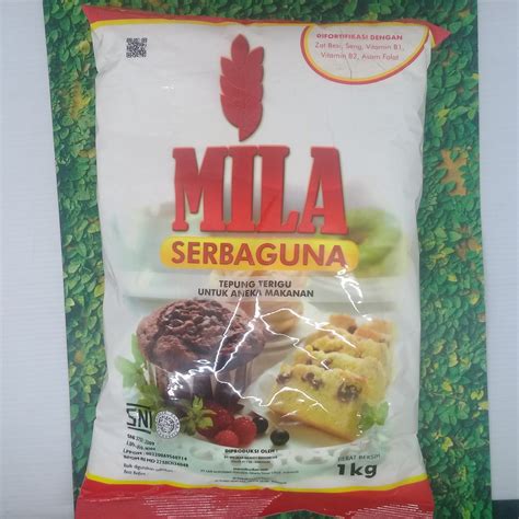 Jual Mila Serbaguna Tepung Terigu Untuk Aneka Makanan 1 Kg Shopee