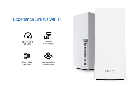 Linksys Mx5300 Velop Tri Band Whole Home Mesh Wifi 6 System Ax5300