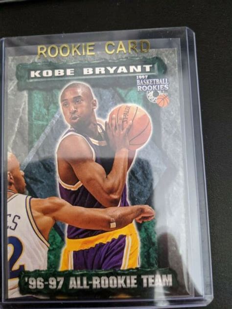 Kobe Bryant Rookie Card 83 Score Board All Rookie Team Rare Ebay