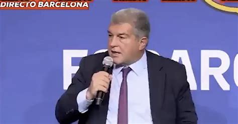 Fc Barcelona President Joan Laporta We Should Have Been Given