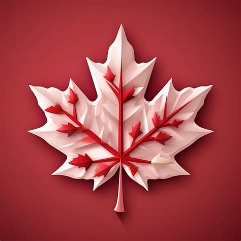 Premium Ai Image A Paper Cutout Of A Maple Leaf With Red Arrows On