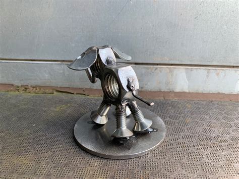 Handmade Metal Elephant Made From Recycled Nuts And Bolts Etsy