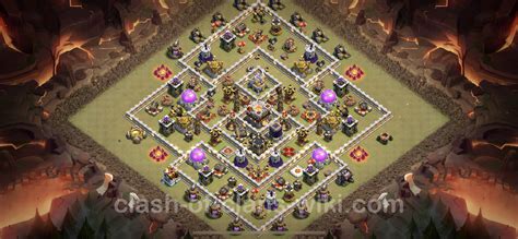 Best Anti 2 Stars War Base Th11 With Link Hybrid Town Hall Level 11