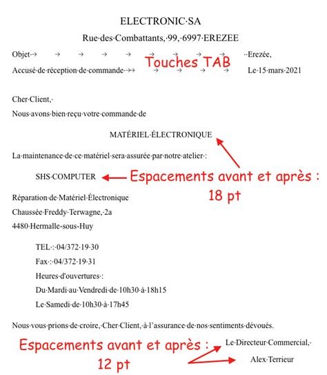 Exercice 2 Alignements Et Retraits Word 365 Version En Ligne Et