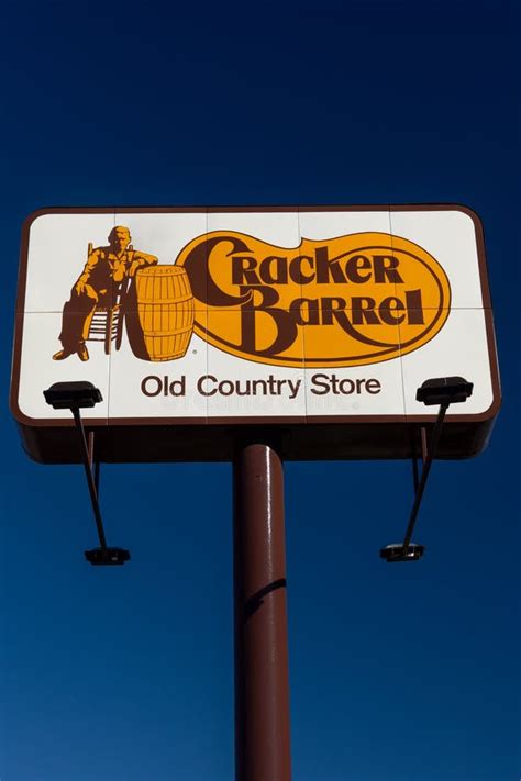 Cracker Barrel Restaurant Exterior And Trademark Logo Editorial Stock