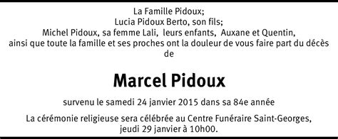 Marcel Pidoux Hommages