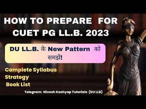 How To Prepare For CUET PG 2023 DU LLB 2023 Syllabus Book List