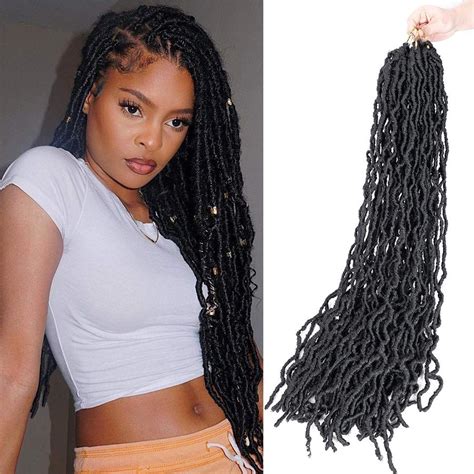 Goddess Faux Locs Crochet Hair 36 Inch Faux Locks Crochet Braid Curly