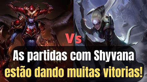 a meio Dragão continua Calibrada Shyvana vs Diana League of Legends