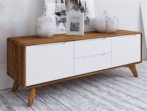 Ladekast Dressoir Timaru Wild Eiken Geolied Wit Deels Massief