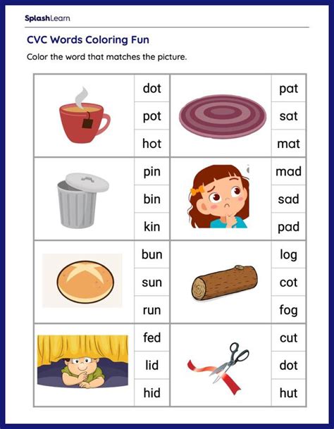 Cvc Worksheet 2nd Grade