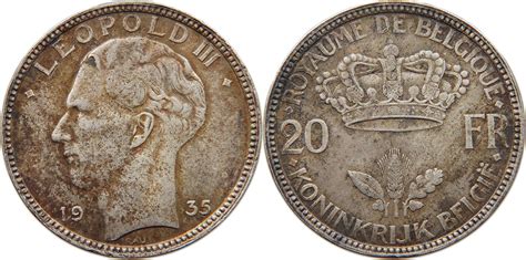 Belgium Francs Leopold Iii Ss Ma Shops