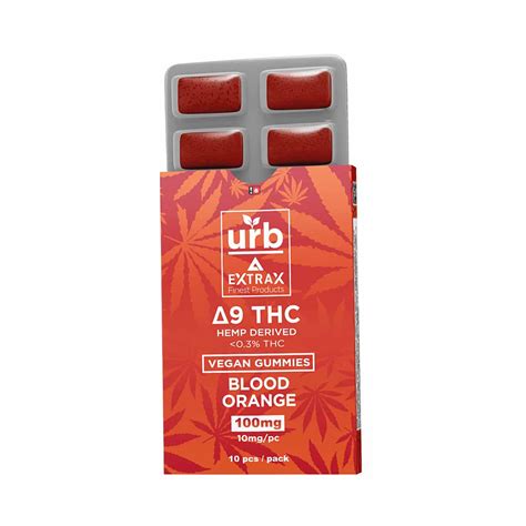 Urb Extrax Blood Orange Delta Thc Vegan Gummies Cbd Pharm