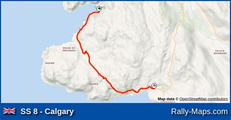 SS 8 Calgary Stage Map Mull Rally 2010 Rally Maps