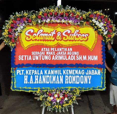 Papan Bunga Selamat Dan Sukses Atas Pelantikan Wulandari Florist