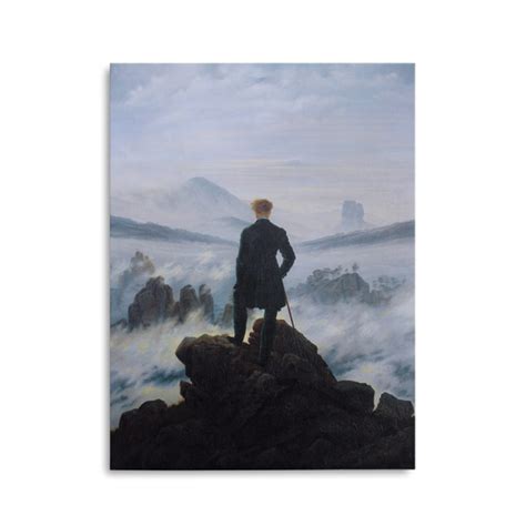 Cuadro De El Caminante Sobre El Mar De Nubes Caspar David Friedrich