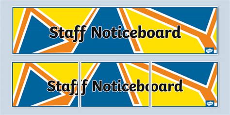 Staff Noticeboard Display Banner Teacher Made Twinkl