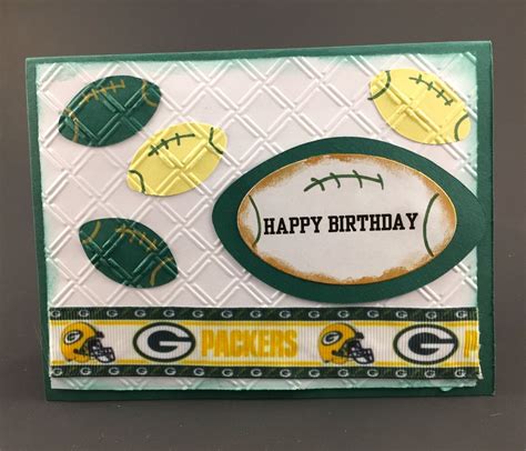 Green Bay Packers Cardgreen Bay Packers Birthday Cardcard For Green