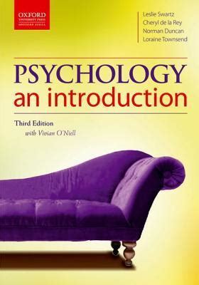 Psychology An Introduction By Leslie Swartz Goodreads