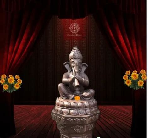 Chocolate Theme Fiber Lord Ganesh Statue Playing Shehnai At Rs 6000